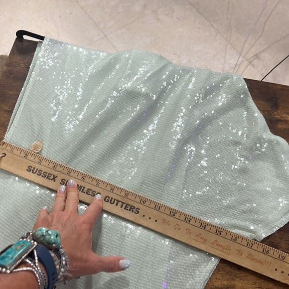 ZARA SEQUIN ASYMMETRIC KNIT DRESS LIMITED EDITION Maxi Formal - Picture 11 of 11